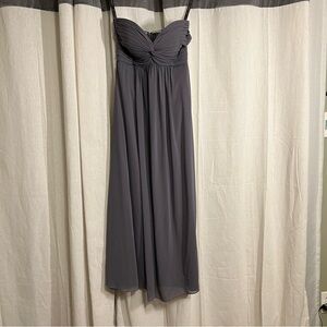 Bill Levkoff grey evening/bridesmaid gown